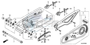 NC750XDE NC750XD Europe Direct - (ED) drawing SWING ARM