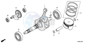 TRX500FPEC drawing CRANK SHAFT/ PI STON