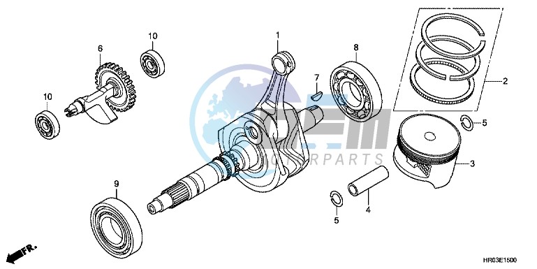 CRANK SHAFT/ PI STON