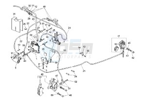 GTS 250 drawing Brake system ABS