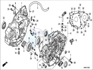 CRF250RH Europe Direct - (ED) drawing CRANKCASE