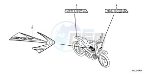 CRF50FB CRF50F ED drawing MARK/ STRIPE (CRF50FB)