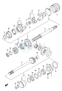 LT-A750XZ drawing SECONDARY DRIVE