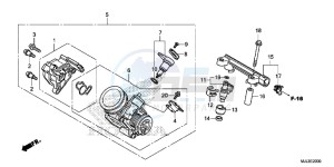 NC750XDE NC750XD Europe Direct - (ED) drawing THROTTLE BODY