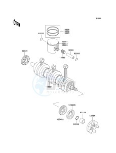 JT 900 E [900 STX] (E1-E2) [900 STX] drawing CRANKSHAFT_PISTON-- S- -