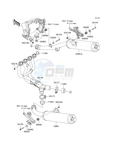 KRF 750 F [TERYX 750 4X4 NRA OUTDOORS] (F8F) C9FB drawing MUFFLER-- S- -