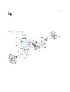 KVF 650 H [BRUTE FORCE 650 4X4I] (H7F-H8F) H8F drawing OPTIONAL PARTS-- DRIVE CONVERTER- -