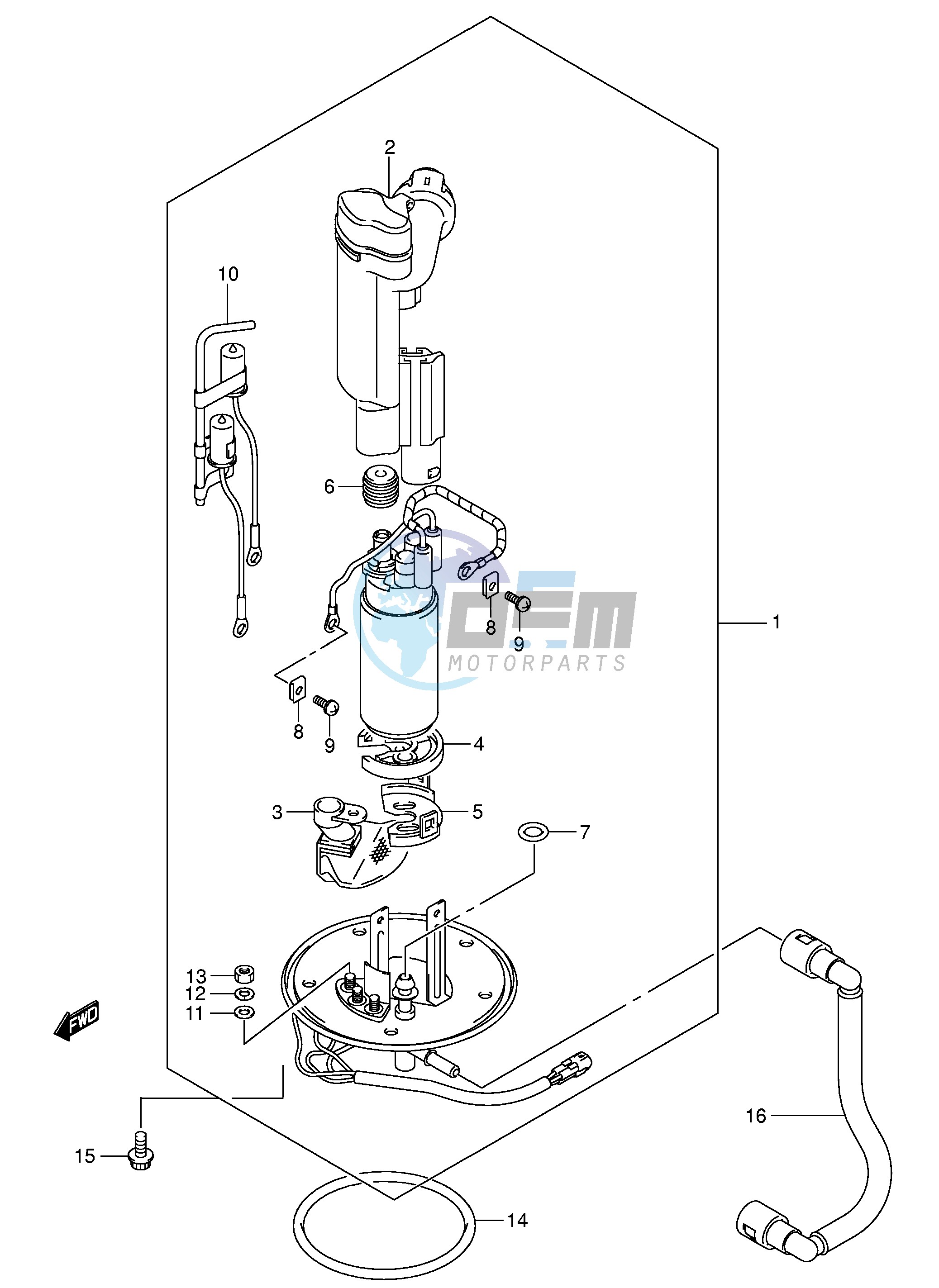 FUEL PUMP (MODEL K5 K6 K7)