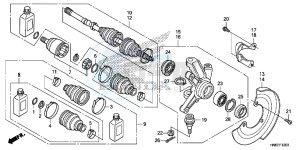 TRX680FAG Wave 110 - AFS110 UK - (E) drawing FRONT KNUCKLE