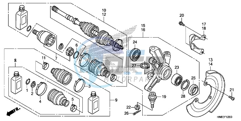 FRONT KNUCKLE