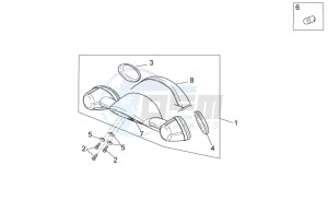 Scarabeo 50 2t e2 net drawing Turn indicators