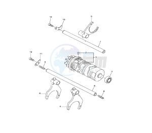 FZ8-SA 800 drawing SHIFT CAM AND FORK