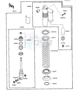 KX 125 F [KX125] (F1) [KX125] drawing SHOCK ABSORBER-- S- -