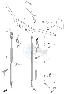 DR350 (E1) drawing HANDLEBAR