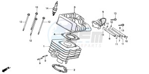 SH75D drawing CYLINDER/CYLINDER HEAD