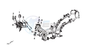 MAXSYM 600 I ABS EXECUTIVE EURO4 L7 drawing FRAME