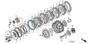 XL700V9 UK - (E / MKH) drawing CLUTCH