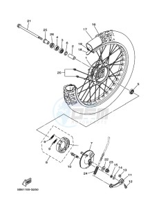 TT-R110E (BMA3) drawing FRONT WHEEL