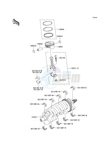 ZX 1000 D [NINJA ZX-10R] (D6F-D7FA) D7F drawing CRANKSHAFT_PISTON-- S- -