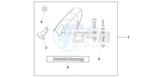 CBR1000RR9 Australia - (U / MK) drawing HUGGER CANDY TAHTIAN BLUE