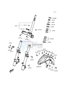 J300 SC300AGF XX (EU ME A(FRICA) drawing Front Fender(s)