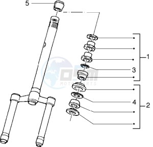 Runner 50 drawing Steering bearing ball tracks