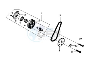 HD EU2 - 125 cc drawing OIL PUMP