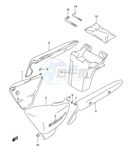 GZ250 (P19) drawing FRAME COVER (MODEL K3)