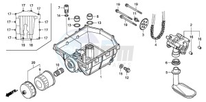 XL1000VA VARADERO drawing OIL PUMP