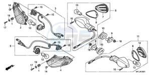 CBR1000RA9 Australia - (U / ABS SPC) drawing WINKER (CBR1000RR9,A/RA9, A)