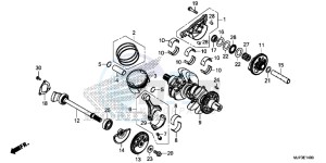 CRF1000AG CRF1000 - Africa Twin - ABS Europe Direct - (ED) drawing CRANKSHAFT/PISTON