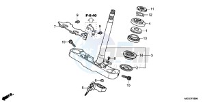 VT750C2BC drawing STEERING STEM (VT750C2B/CS/C/CA)