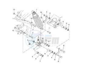 YZF R 125 drawing REAR SUSPENSION