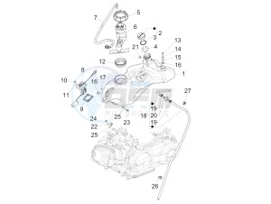 Sprint 125 4T 3V ie (APAC) (CAPH, EX, RK, TW, VT) drawing Fuel tank