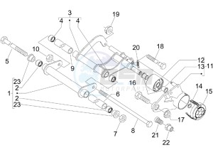 MP3 125 drawing Swinging arm