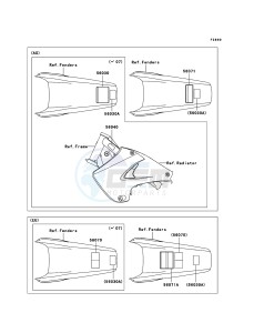 KX250 KX250R8F EU drawing Labels