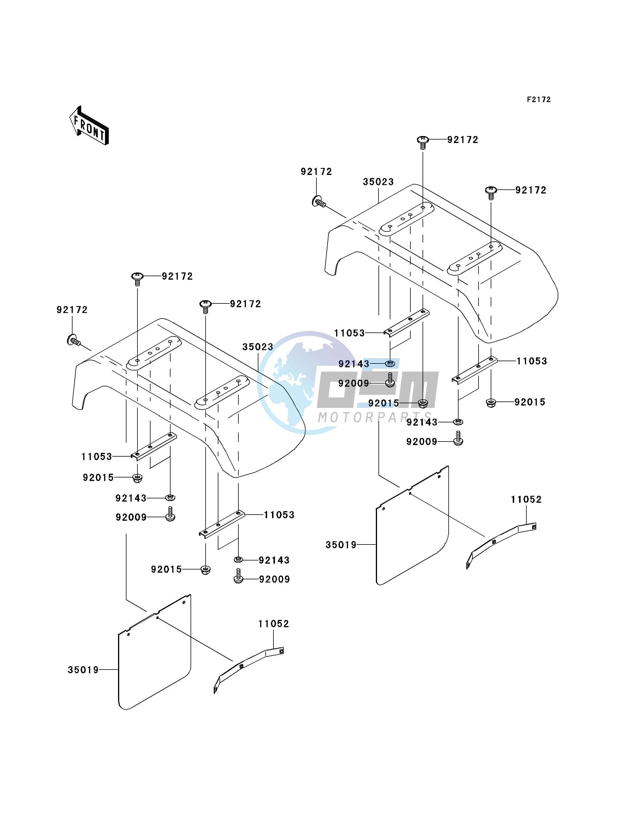 REAR FENDER-- S- -