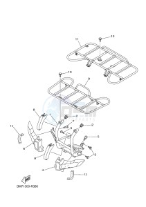 YFM450FWAD GRIZZLY 450 EPS (BM71) drawing GUARD