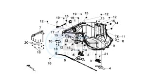 MAXSYM 600I drawing HELMET BOX