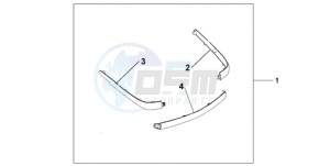 GL1800A NZ - (NZ) drawing CHROME TRUNK MOUL