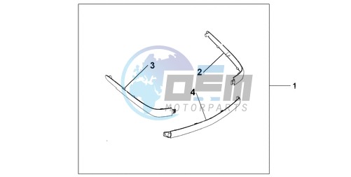 CHROME TRUNK MOUL