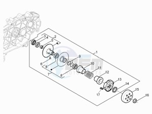 SPRINT 50 4T 3V E4-2020 (NAFTA) drawing Driven pulley