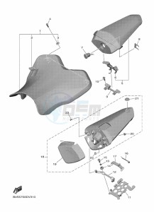 YZF1000D YZF-R1M (B4SD) drawing SEAT