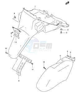 AY50 (P19) katana drawing REAR FENDER (MODEL K3 K4)