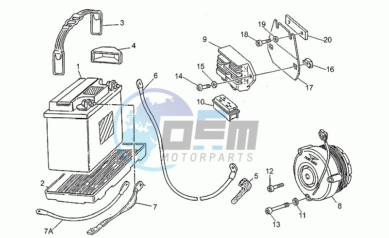 Saprisa battery - alternator