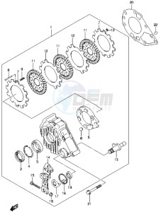 LT-A500X drawing REAR BRAKE