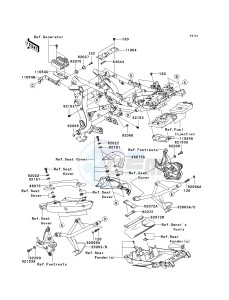 KLE 650 A [VERSYS EUROPEAN] (A7F-A8F) A7F drawing FRAME FITTINGS