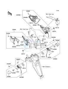 NINJA ZX-10R ZX1000-C2H FR GB XX (EU ME A(FRICA) drawing Turn Signals