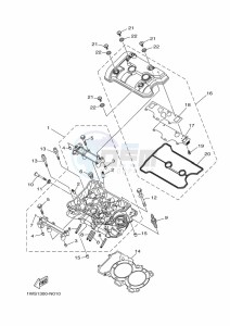 XSR700 MTM690 (BEE1) drawing CYLINDER HEAD