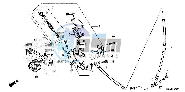 FR. BRAKE MASTER CYLINDER